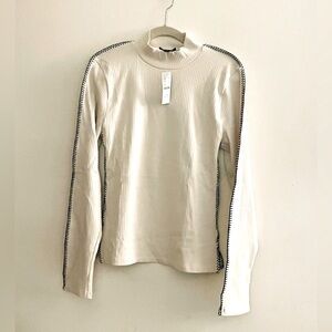 J.Crew Premium rib turtleneck with whipstitch trim